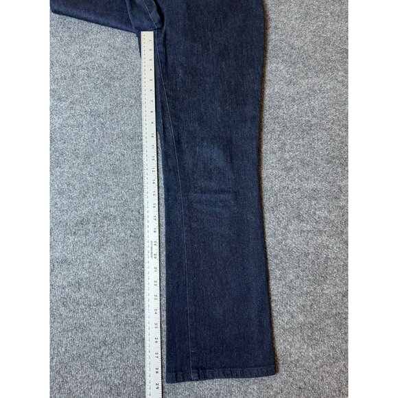 Ralph Lauren Jeans Co. Jeans Womens 10 Straight Side-Zip Dark Wash Denim Classic - Picture 9 of 10